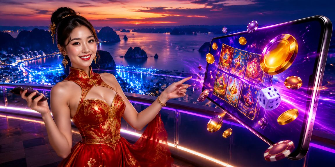 Trải nghiệm casino di động tại Hạ Long Bay với ánh đèn neon rực rỡ